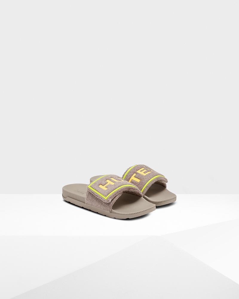 Sandal Hunter Terry Towelling Logo Adjustable  Homme | TPA-1719933