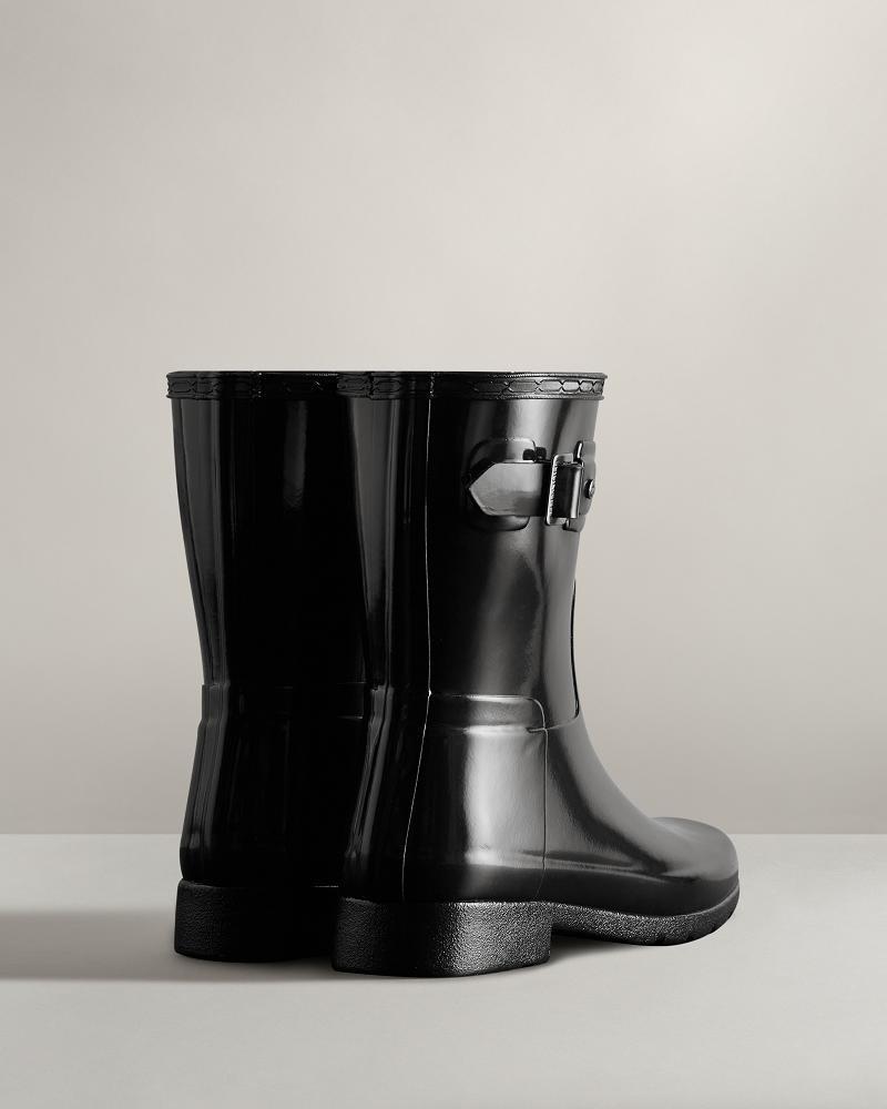 Bottes de Pluie Hunter Refined Slim Fit Corta Gloss  Femme | YCS-6092955