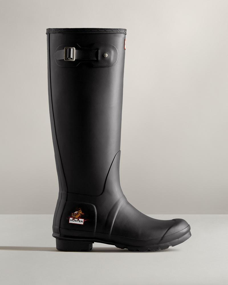 Bottes de Pluie Hunter Lunar New Year Small Tiger Logo Alti  Femme | BXR-7996598