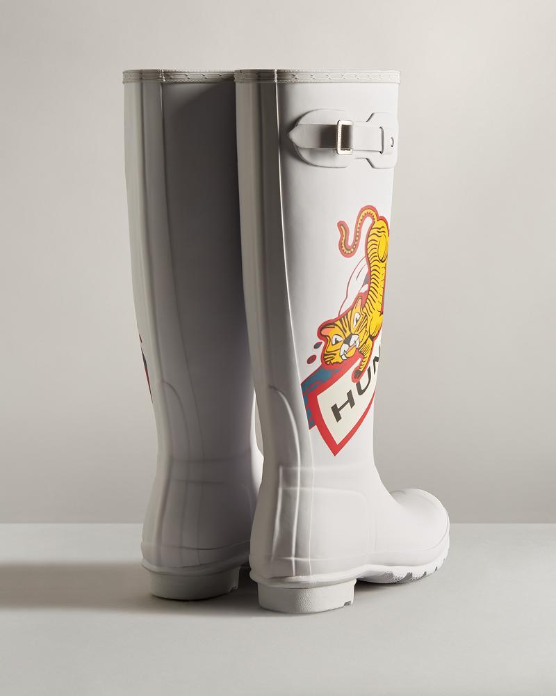 Bottes de Pluie Hunter Lunar New Year Large Tiger Logo Alti  Femme | PDC-4961974