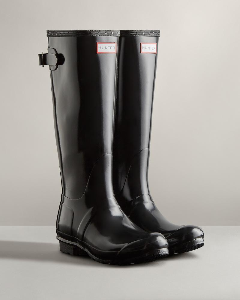 Bottes de Pluie Hunter Alti Back Adjustable Gloss  Femme | QAV-5412717