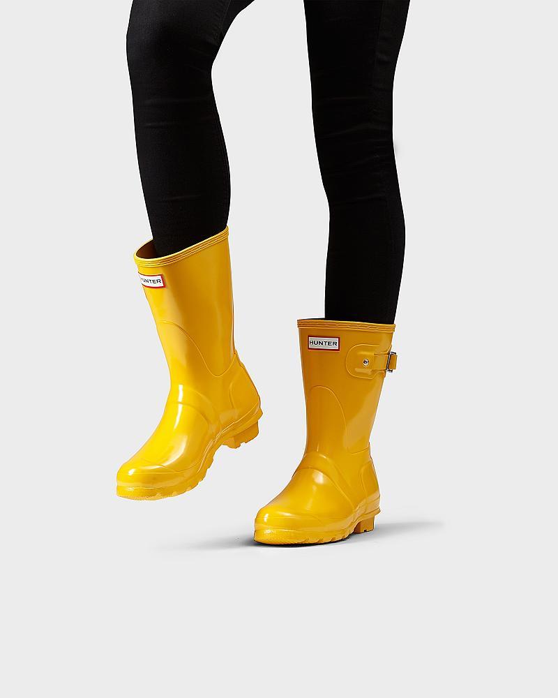 Bottes de Pluie Hunter Original Corta Gloss  Femme | JFI-2384150