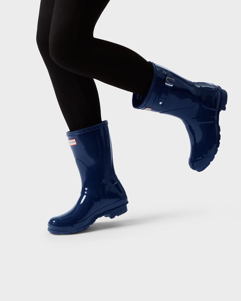 Bottes de Pluie Hunter Original Corta Gloss  Femme | LMU-4757347