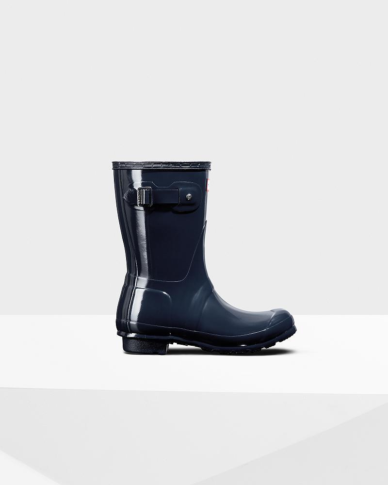 Bottes de Pluie Hunter Original Corta Gloss  Femme | LMU-4757347