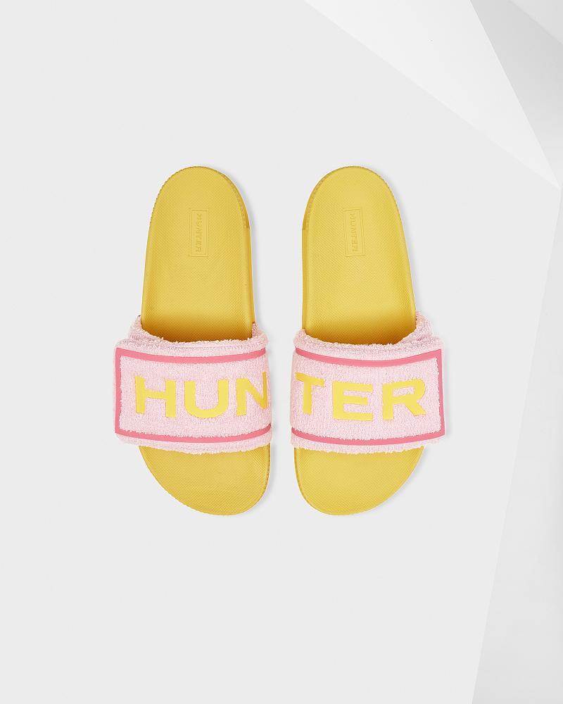 Sandal Hunter Terry Towelling Logo Adjustable  Femme | AXR-6178850