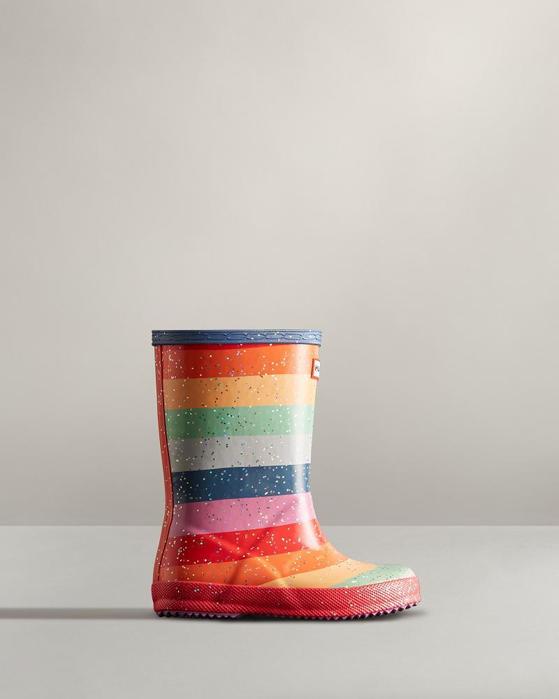 Bottes de Pluie Hunter First Classiche Glitter Rainbow  Enfant | JPC-2033095