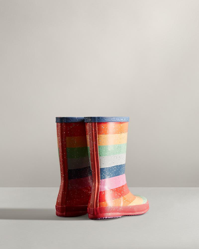 Bottes de Pluie Hunter First Classiche Glitter Rainbow  Enfant | JPC-2033095