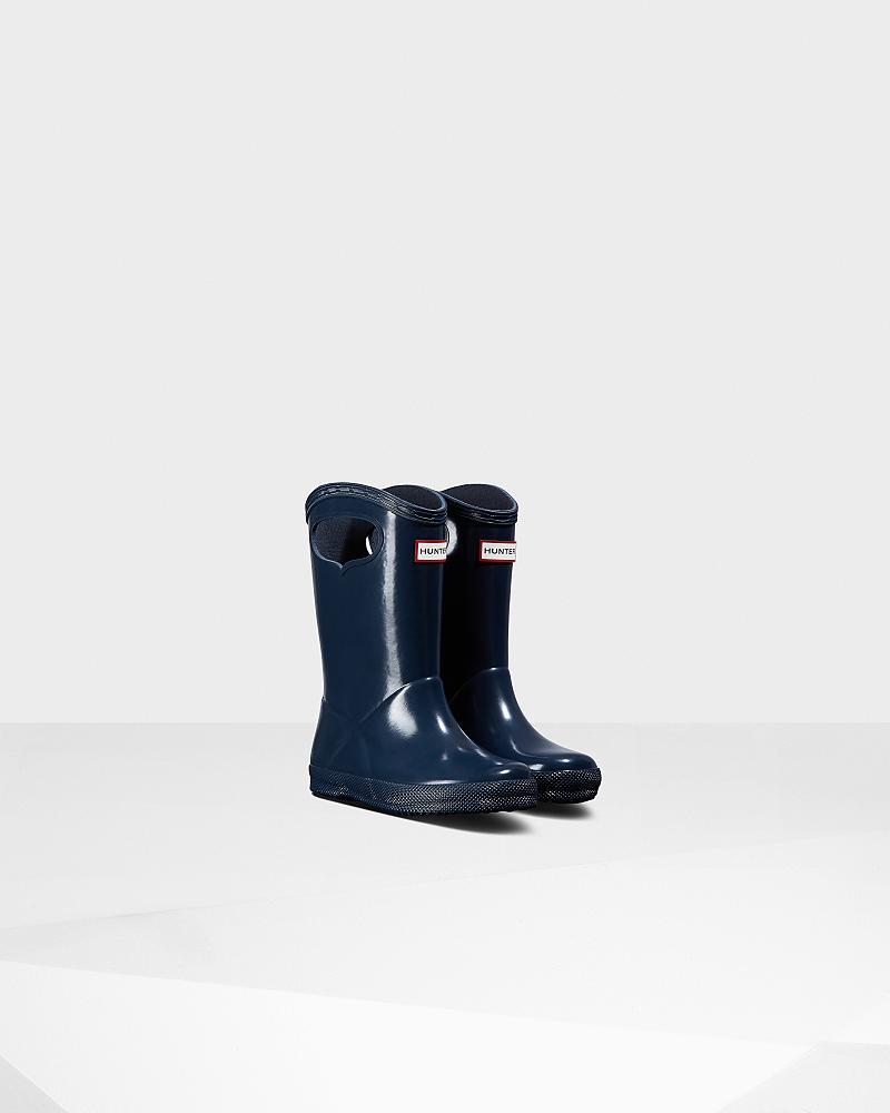 Bottes de Pluie Hunter First Classiche Grab Handle Gloss  Enfant | WQB-9970292