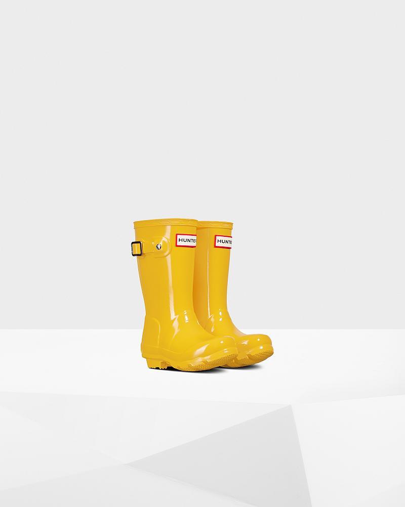 Bottes de Pluie Hunter Original Little Gloss  Enfant | QRC-4740955