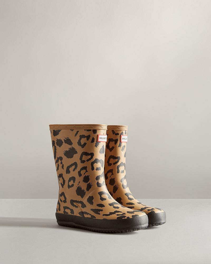 Bottes de Pluie Hunter First Hybrid Leopard Print  Enfant | EST-8524815