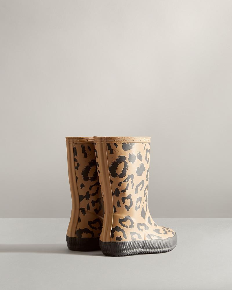 Bottes de Pluie Hunter First Hybrid Leopard Print  Enfant | EST-8524815